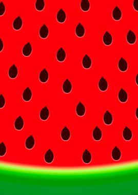 Karpuz arka planı. Poster tasarımı şablonu, iniş sayfası, vektör illüstrasyonu