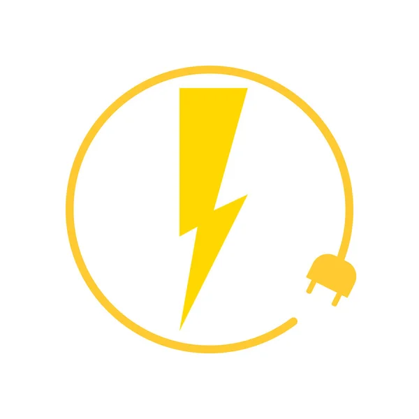 Elektroauto Ladesymbol Grafik Design Vorlage Blitzlichtgewitter Gebühr Für Elektrofahrzeuge Zeichen — Stockvektor