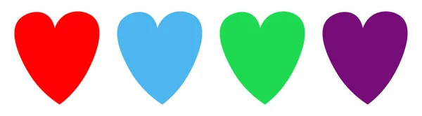 Ícones Coração Modelo Design Gráfico Definir Símbolos Dia Dos Namorados — Vetor de Stock