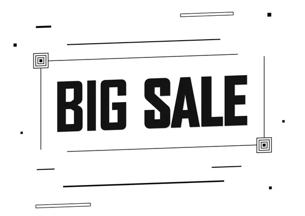 Big Sale Banner Design Template Discount Tag Promotion Poster Shop — Stock Vector