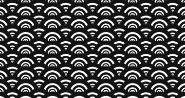 Geometrik desen, süslemeli siyah soyut arkaplan. Poster tasarım şablonu, vektör illüstrasyonu.