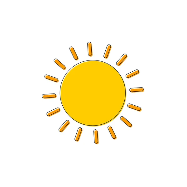 Sonnensymbol Grafik Design Vorlage Vektorillustration — Stockvektor