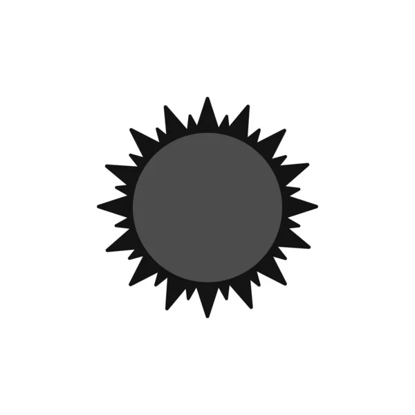 Güneş Simgesi Grafik Tasarım Şablonu Vektör Illüstrasyonu — Stok Vektör
