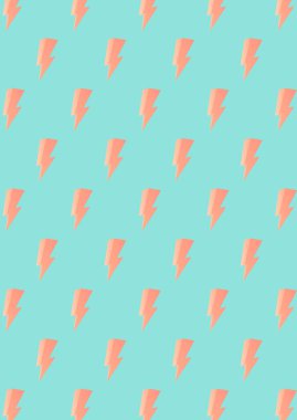 Soyut arkaplan, ışıklandırma cıvatası, poster tasarımı şablonu. Yıldırımlı renkli desen, vektör çizimi