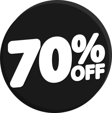 % 80 indirimli siyah etiket