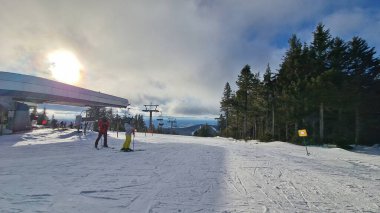 Sumava kayak alanında kış