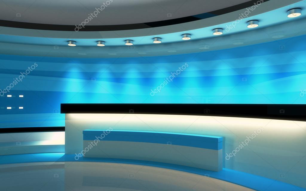 Tv Studio News Studio The Perfect Backdrop For Any Green Screen Or Chroma Key Video Or Photo Production Stock Photo Image By C Vachom