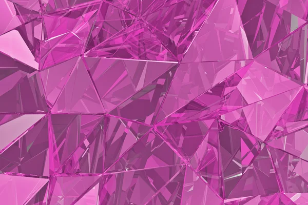 抽象ガラスの背景。3Dレンダリング。多角形の表面 — ストック写真