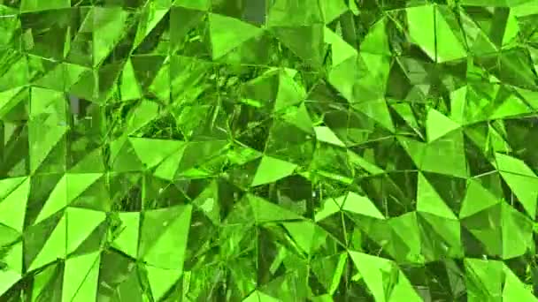 Fond en verre abstrait. rendu 3D, surface polygonale. Verre.boucle verte, fond de boucle  