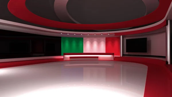Stúdió Olaszország Zászlóstúdió Olaszország Zászló Háttér Hírstúdió Tökéletes Háttér Minden — Stock Fotó