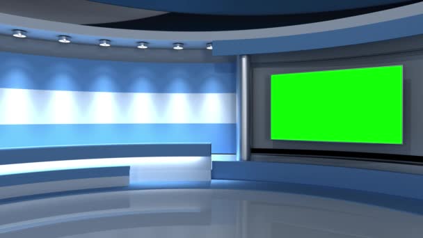 Studio Loop Animation News Studio Background Any Green Screen Chroma Stock Video Footage By C Vachom
