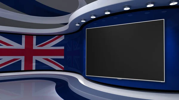 United Kingdom Great Britain British Flag Studio Flag Background Studio — Stock Photo, Image