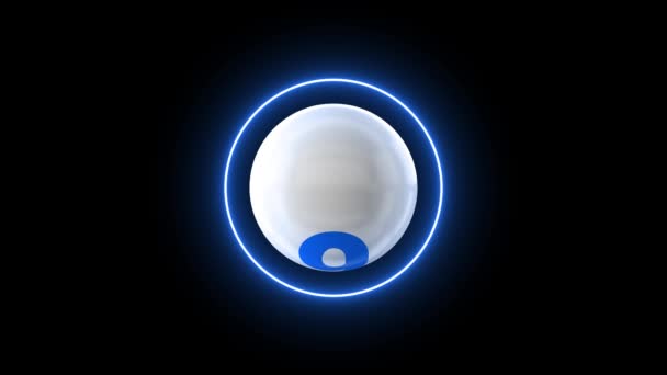 倒计时倒计时10秒光洁的白球倒计时光洁的白色球体倒计时3D 3D渲染 — 图库视频影像
