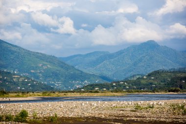 Doğa ve yaşam Gürcistan'ın güzel manzaralarını