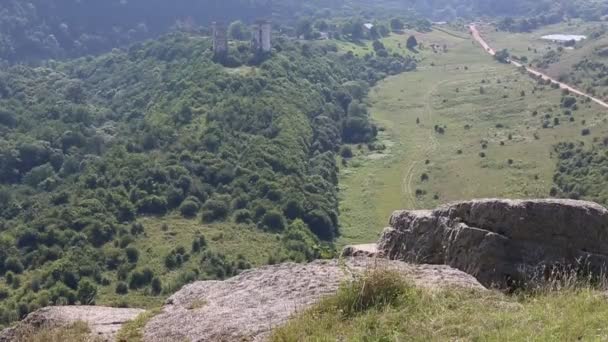 Вид на красиві місця в Україні — стокове відео