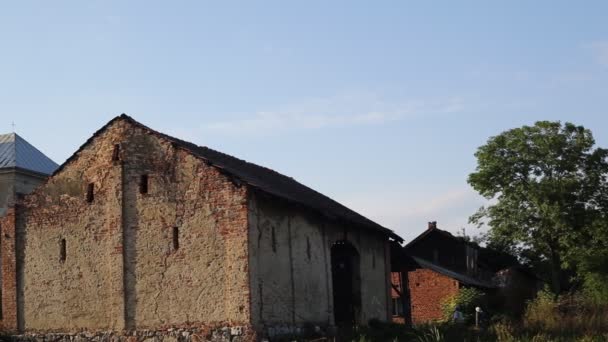 Bernardine Monastery (XVIII century, Hvizdets, Ukraine) — Stock Video