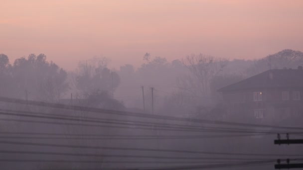 素材-烟雾，空气污染阴霾 — 图库视频影像