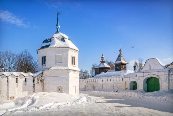 Torre Dell Annunciazione Monastero Sergievskaya Chiesa Del Monastero Della Trinità — Foto Stock