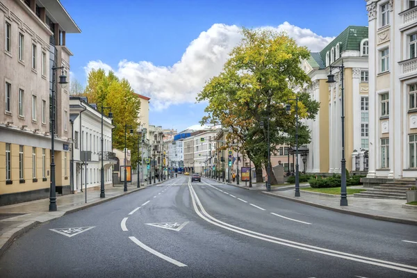 Edifícios Antigos Rua Ostozhenka Moscou — Fotografia de Stock