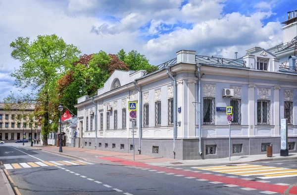 Embaixada Tunísia Rua Malaya Nikitskaya Moscou Dia Ensolarado Verão Legenda — Fotografia de Stock