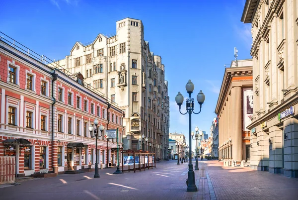 Casa Dell Attore Arbat Mosca Durante Una Mattinata Estiva — Foto Stock