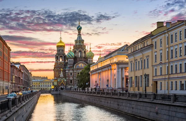 Morning at the Church of the Savior on Spilled Blood — Stock Photo, Image