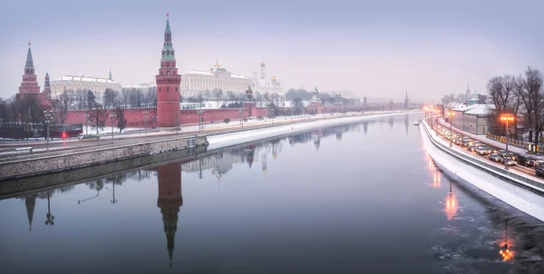 Schnee über Moskau — Stockfoto