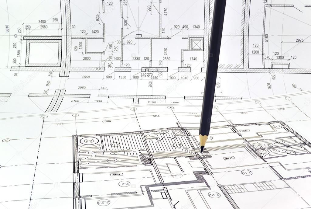 Disegnare una planimetria delledificio — foto stock © georgimironov ... Come fare una planimetria