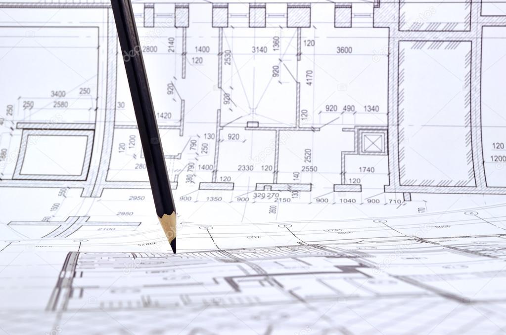 Disegnare una planimetria delledificio — foto stock © georgimironov ... Come fare una planimetria