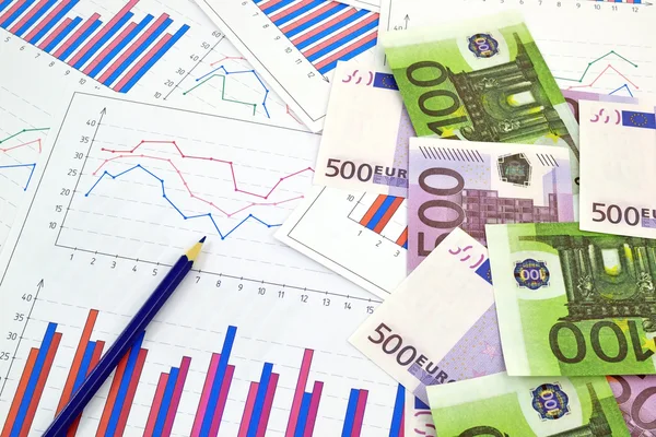 Finansiella diagram — Stockfoto