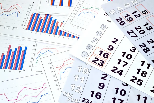 Financial charts — Stock Photo, Image