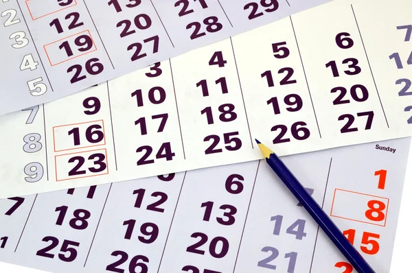 Calendario del mes — Foto de Stock