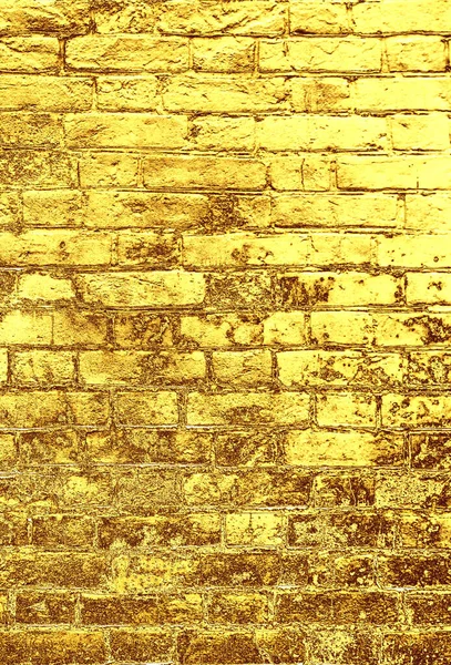 Fortuna Gold Cegły Ściany Abstrakcyjne Tekstury Tła — Zdjęcie stockowe