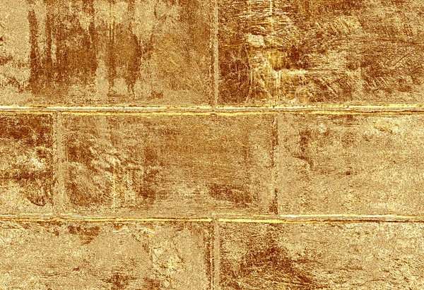 Fortuna Gouden Muur Fortuna Gouden Bakstenen Muur Abstracte Textuur Achtergrond — Stockfoto