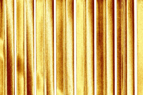 Фортуна Золото Гофрированная Полосатая Текстура Металлический Фон Стены — стоковое фото