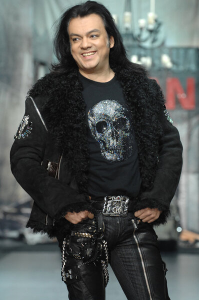 Moscow Fashion Week in Gostiny Dvor. Russian singer Philipp Kirkorov on the runway to show designer Ilya Shiyan, MOSCOW, RUSSIA