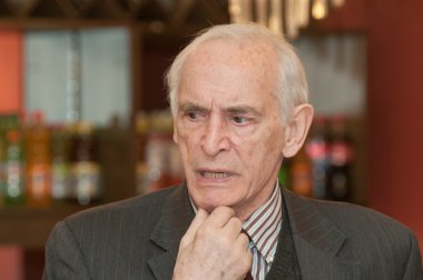  Ünlü Sovyet oyuncu Vasily Lanovoy, portre