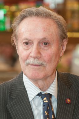 Ünlü Rus aktör Yury Mefodievich Solomin portresi