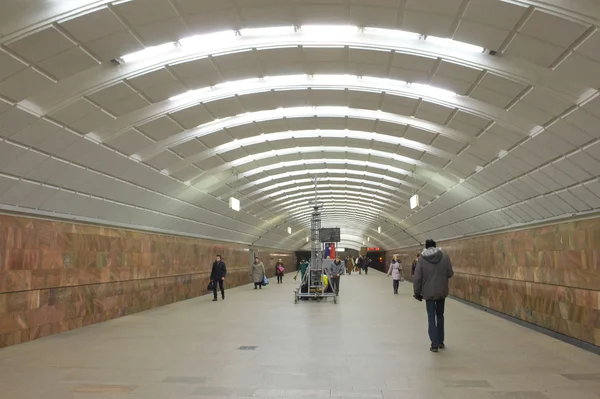 Estación del metro de Moscú "Skhodnenskaya", MOSCOW, RUSIA — Foto de Stock