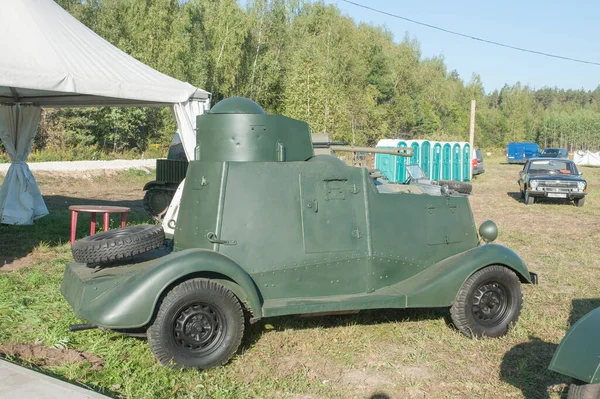 Chernogolovka Moscow Region Russia August 2018 Soviet Old Armored Car — Stock Photo, Image