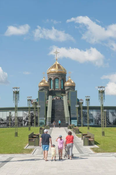 Kubinka Moskva Region Rusko Června 2020 Návštěvníci Cestě Nového Ruského — Stock fotografie