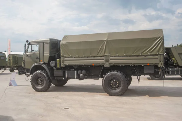 Grupo Militar Alabino Moscow Oblast Rusia Agosto 2017 Nuevo Camión — Foto de Stock