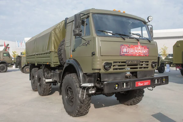 Military Ground Alabino Moscow Oblast Russia Aug 2017 Russian Truck — Stock Photo, Image