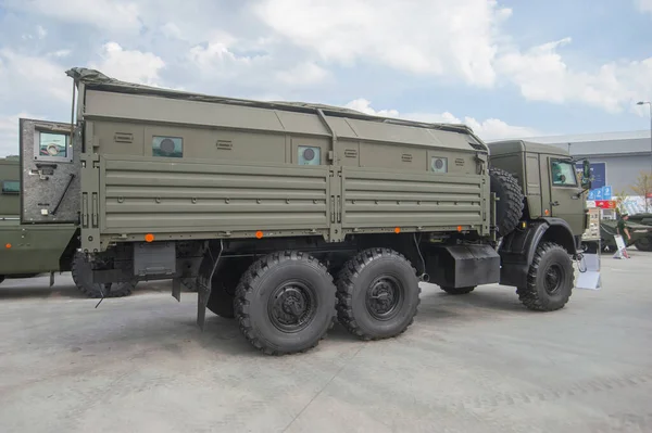 Military Ground Alabino Moscow Oblast Russia August 2017 Russian Truck — 图库照片