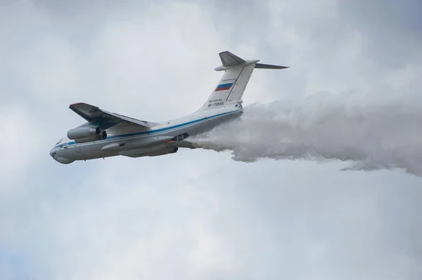 Fondo Militar Alabino Moscow Oblast Rusia Agosto 2017 Avión Bomberos —  Fotos de Stock