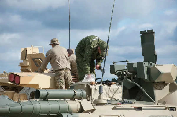 Territoire Militaire Alabino Moscou Oblast Russie Août 2017 Des Soldats — Photo