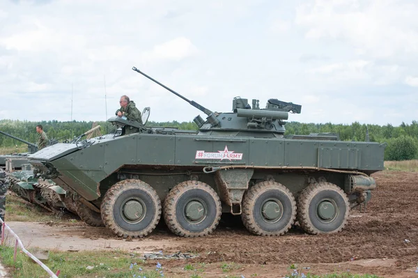 Military Ground Alabino Moscow Oblast Russia Sierpnia 2017 Rosyjska Piechota — Zdjęcie stockowe