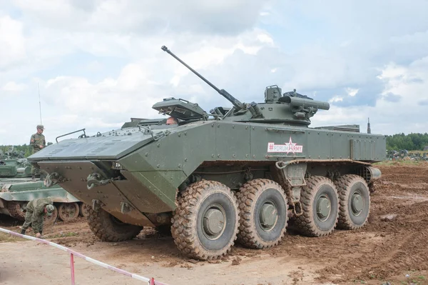 Movimiento Militar Alabino Moscow Oblast Rusia Agosto 2017 Vehículo Combate —  Fotos de Stock