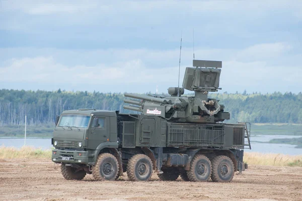 Militar Ground Alabino Moscow Oblast Rússia Agosto 2017 Míssil Antiaéreo — Fotografia de Stock