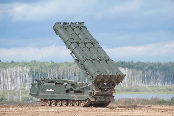 Militar Ground Alabino Moscow Oblast Rússia Agosto 2017 Veículo Lançamento — Fotografia de Stock